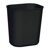 Fire-Resistant Trash Can 56 Quart / 14 gal. Black Thermoset Polyester Rectangular - BeHope