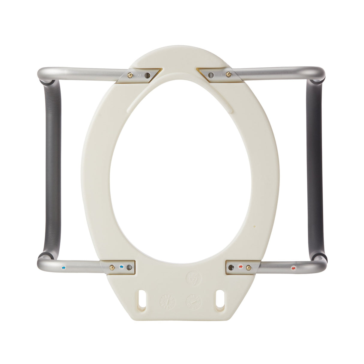Raised Toilet Seat with Arms drive™ Premium 3-1/2 Inch Height Elongated 300 lbs. Weight Capacity - BeHope