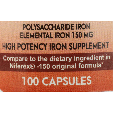Geri-care® High-Potency Mineral Supplement Polysaccharide Iron Capsules - BeHope