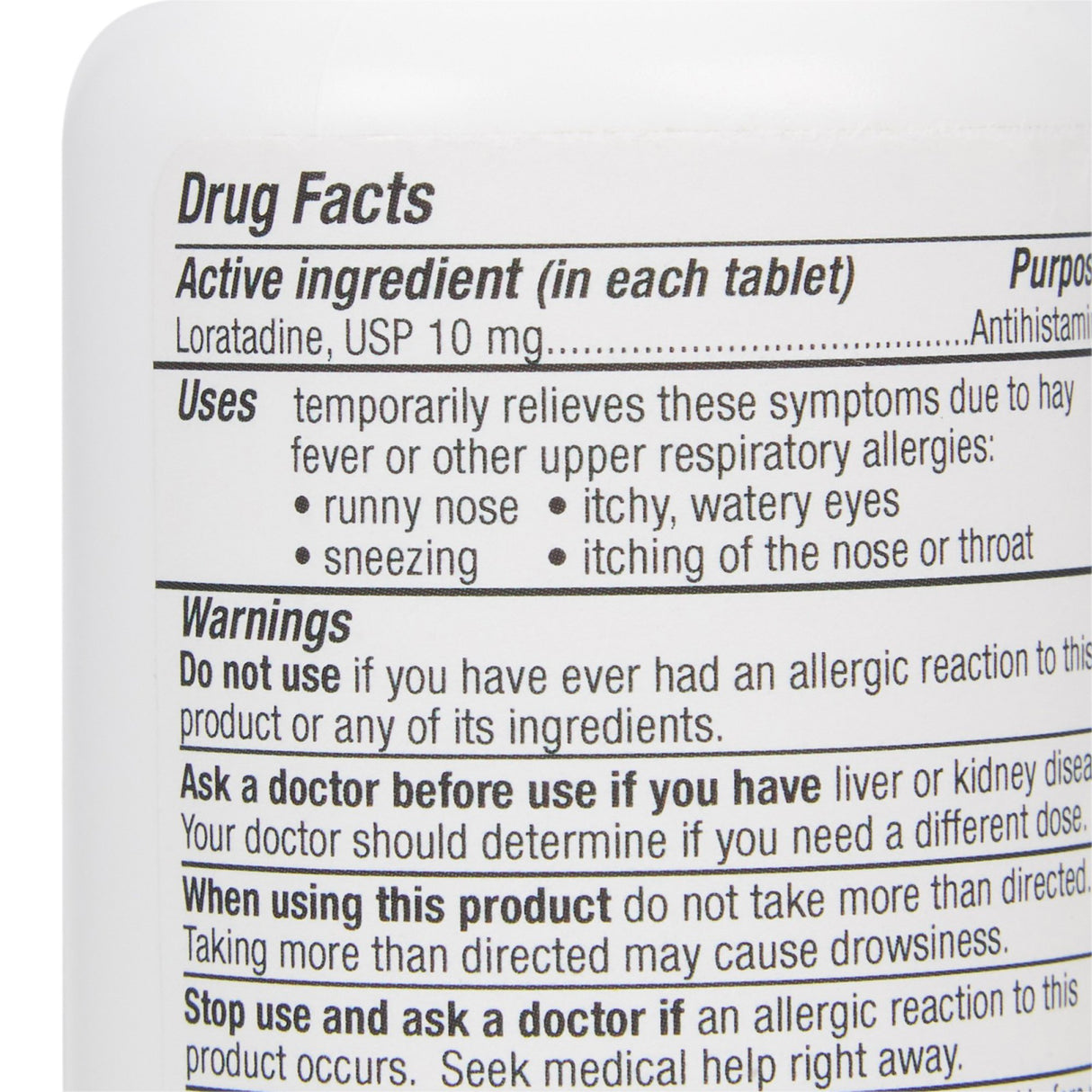 Allergy Relief Geri-Care® 10 mg Strength Tablet 90 per Bottle - BeHope