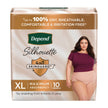 Female Adult Absorbent Underwear Depend® Silhouette® Waistband Style X-Large Disposable Heavy Absorbency - BeHope