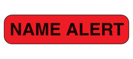 Pre-printed Auxiliary Label Barkley® Red High-Visibility Name Alert - BeHope