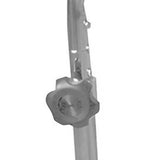 Mayo Instrument Stand McKesson Hand Operated Single Post U-Shaped Base Small Tray - BeHope