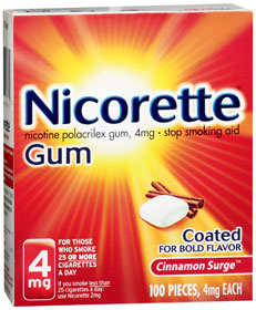 Stop Smoking Aid Nicorette® Nicotine Gum - BeHope