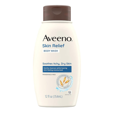 Body Wash Aveeno® Skin Relief Liquid 12 oz. Bottle Unscented - BeHope