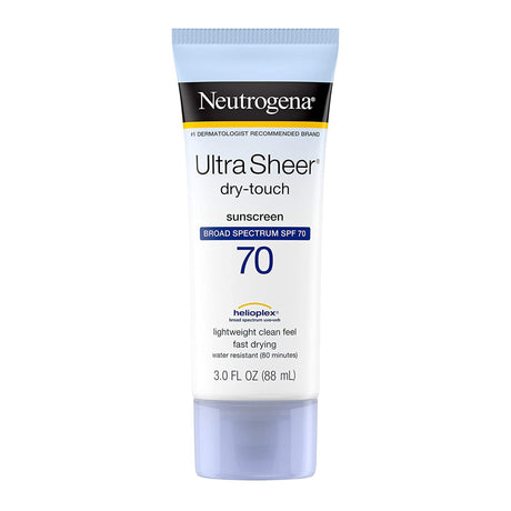 Sunblock Neutrogena® Ultra Sheer® SPF 70 Lotion 3 oz. Tube - BeHope