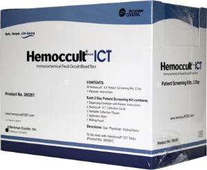 Cancer Screening Patient Sample Collection and Screening Kit Hemoccult® ICT 2-Day Fecal Occult Blood Test (iFOB or FIT) 50 Tests CLIA Waived - BeHope