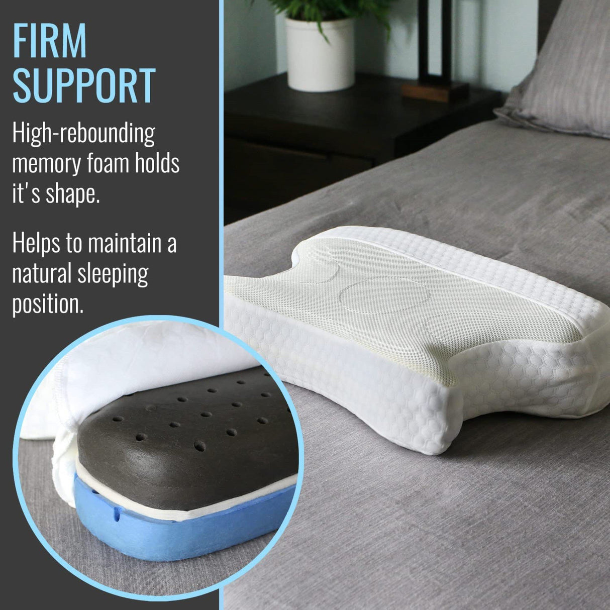 CPAP Bed Pillow DMI® 18 X 17 X 18 Inch - BeHope