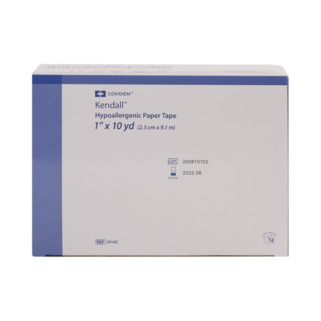 Hypoallergenic Medical Tape Kendall™ Hypoallergenic White 1 Inch X 10 Yard Paper NonSterile - BeHope