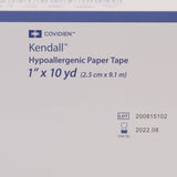 Hypoallergenic Medical Tape Kendall™ Hypoallergenic White 1 Inch X 10 Yard Paper NonSterile - BeHope