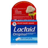 Dietary Supplement Lactaid® Original Lactase Enzyme 3,300 IU Strength Tablet 120 per Box Unflavored - BeHope