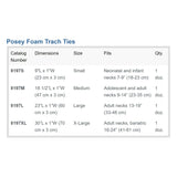 Tracheostomy Tube Holder POSEY® 1 X 18 Inch Pediatric / Adult - BeHope