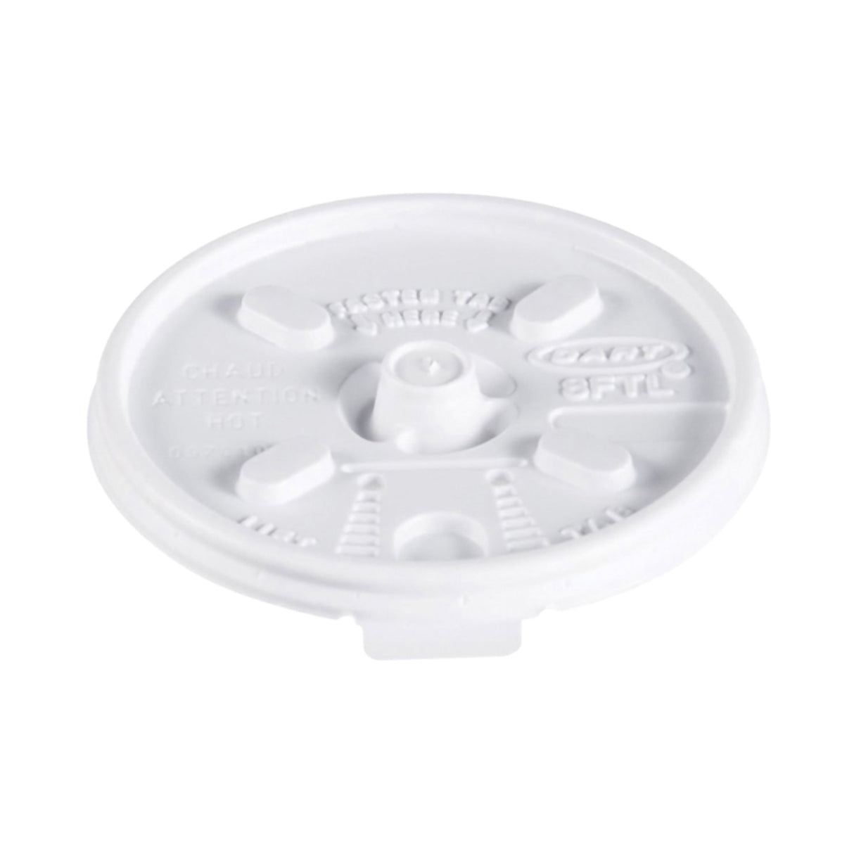 Drinking Cup Lid Dart® For 8J8, 8KY8, 10FJ8, 8X8, 3.5B White Plastic Disposable - BeHope
