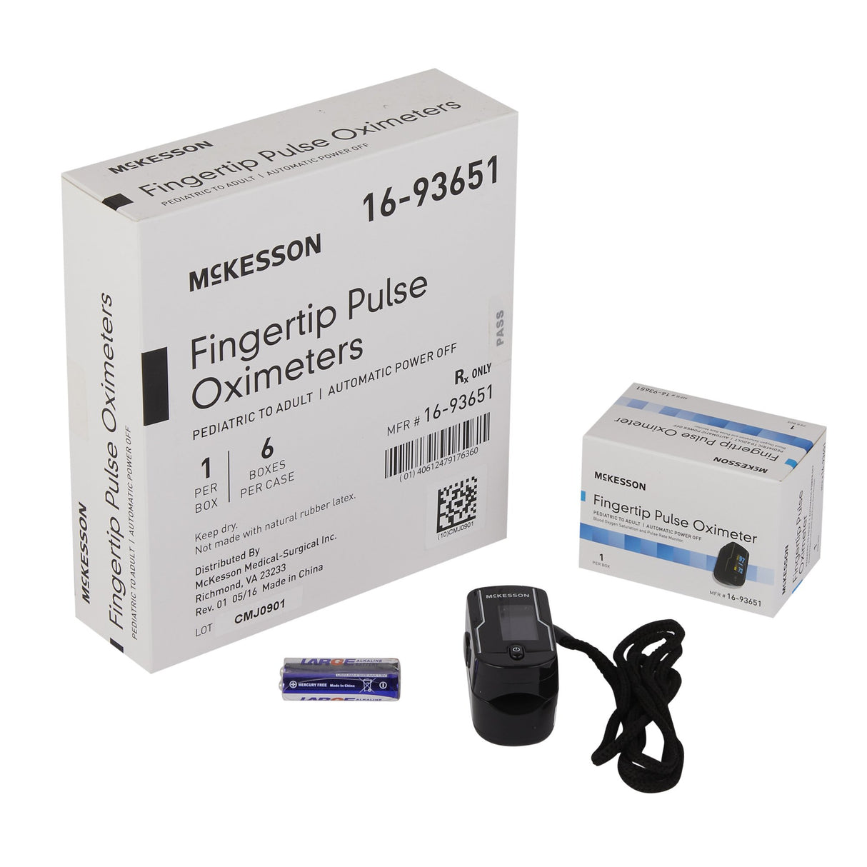 Fingertip Pulse Oximeter McKesson Adult - BeHope