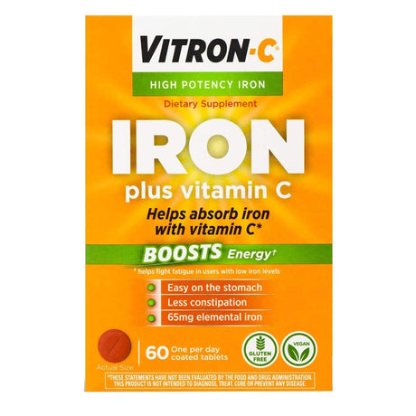 Daily Multivitamin Supplement Vitron-c® with Iron and Ascorbic Acid - BeHope