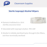 Surface Disinfectant Cleaner TrueCare® Premoistened Cleanroom Manual Pull Wipe 30 Count Soft Pack Alcohol Scent Sterile - BeHope