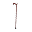 T-Handle Cane Brazos™ Twisted Wood 34 Inch Height Red Oak - BeHope