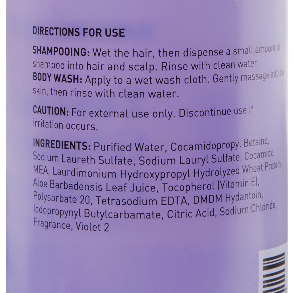 Tearless Shampoo and Body Wash McKesson 12 oz. Flip Top Bottle Lavender Scent
