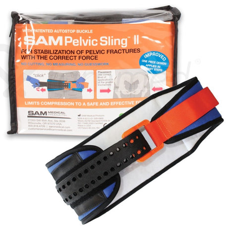 Emergency Pelvic Binder SAM Pelvic Sling™ II Standard Buckle / Hook and Loop Strap Closure Pelvis - BeHope