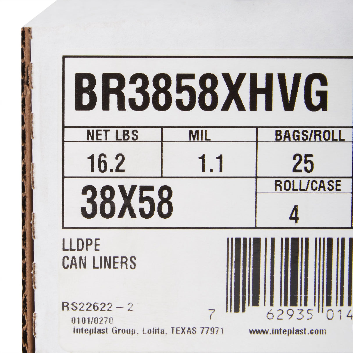 Trash Bag McKesson 45 gal. Gray LLDPE 1.1 mil 38 X 58 Inch Star Seal Bottom Coreless Roll