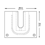 Orthopedic Drape McKesson U-Drape with Pouch 35 W X 30 L Inch Sterile - BeHope