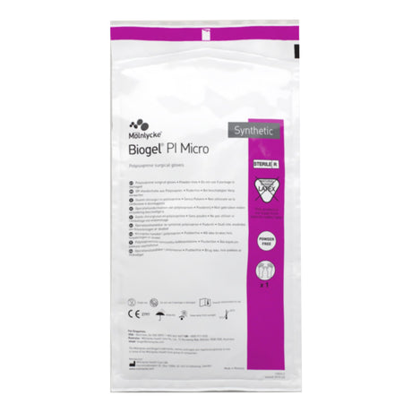 Surgical Glove Biogel® PI Micro Size 6.5 Sterile Polyisoprene Standard Cuff Length Micro-Textured Straw Chemo Tested - BeHope