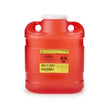 Sharps Container BD™ Red Base 11-1/2 H X 9-2/5 W X 5-3/10 D Inch Vertical Entry 1.725 Gallon - BeHope