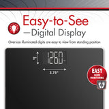 Floor Scale Veridian® Digital Display 438 lbs. / 199 kg Capacity Black Battery Operated - BeHope