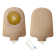 Urostomy Pouch Premier™ One-Piece System 9 Inch Length Convex, Pre-Cut 1-1/2 Inch Stoma Drainable - BeHope
