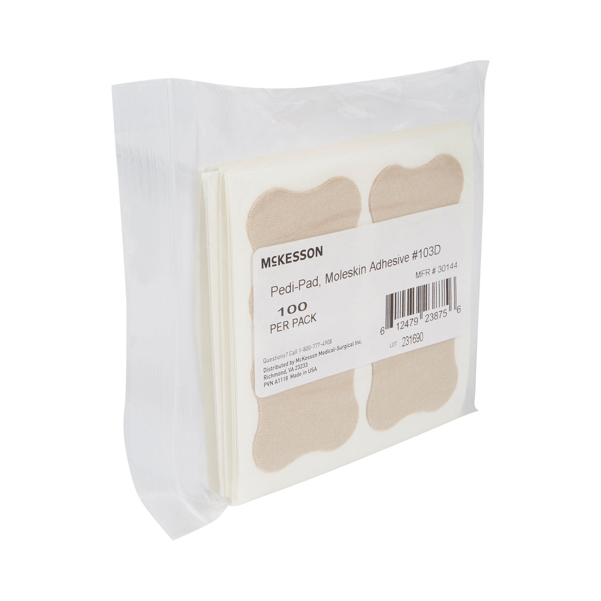 Protective Pad McKesson Pedi-Pad Size 103-D Adhesive Foot - BeHope