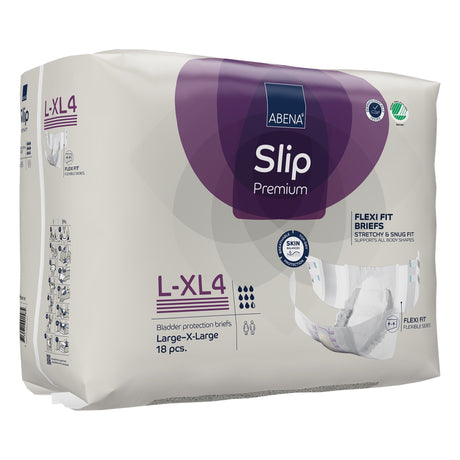 Unisex Adult Incontinence Brief Abena Slip Flexi Fit Large / X-Large Disposable Heavy Absorbency - BeHope