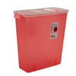 Sharps Container In-Room™ Translucent Red Base 13-3/4 H X 13-3/4 W X 6 D Inch Vertical Entry 3 Gallon - BeHope