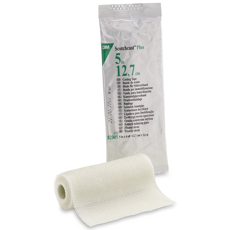 Cast Tape 3M™ Scotchcast™ Plus 5 Inch X 12 Foot Fiberglass / Resin White - BeHope