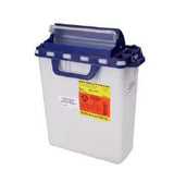 Pharmaceutical Waste Container Recykleen™ White Base 16.6 H X 10.7 W X 6 D Inch Horizontal Entry 3 Gallon - BeHope