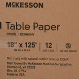 Table Paper McKesson 18 Inch Width 125 Foot Length White Crepe - BeHope