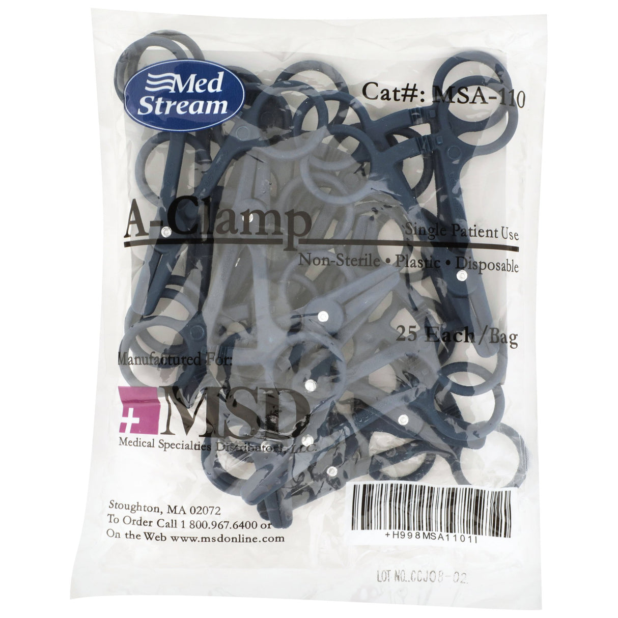 Tubing Clamp McKesson 4-7/8 Inch Length Plastic - BeHope