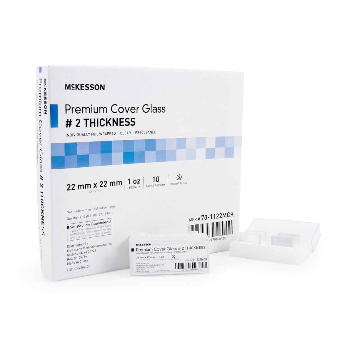 Cover Glass McKesson Square No. 2 Thickness 22 X 22 mm - BeHope