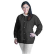 Lab Jacket FitMe™ Black 2X-Large Hip Length 3-Layer SMS Disposable - BeHope