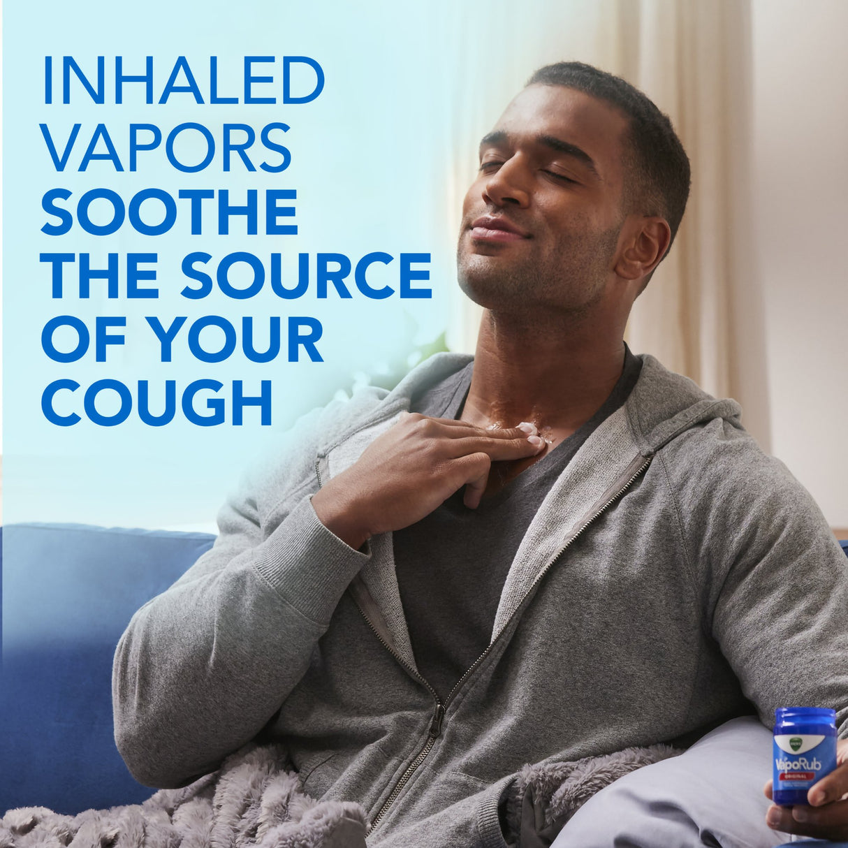 Chest Rub Vicks® VapoRub® 4.8% - 1.2% - 2.6% Strength Ointment 3.53 oz. - BeHope