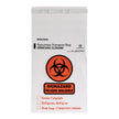 Specimen Transport Bag with Document Pouch McKesson 6 X 10 Inch Adhesive Closure Biohazard Symbol / Storage Instructions NonSterile - BeHope