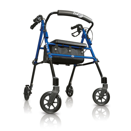 Hugo Fit 6 Rolling Walker With A Seat - BeHope