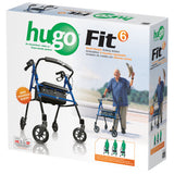 Hugo Fit 6 Rolling Walker With A Seat - BeHope