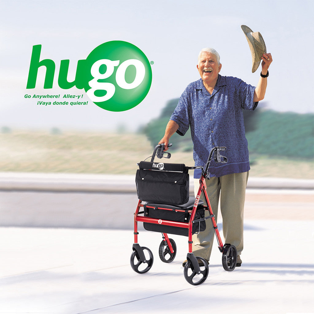 Hugo Elite Rolling Walker With A Seat - BeHope