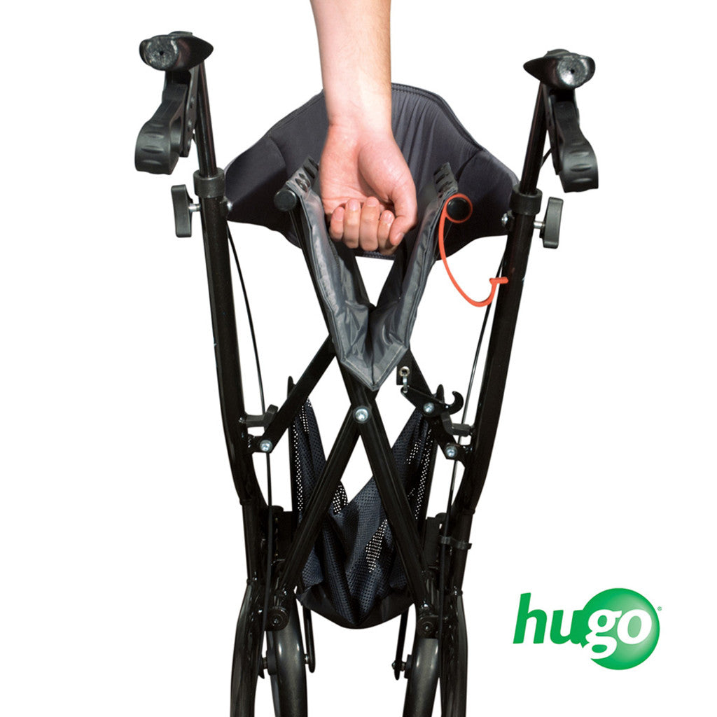Hugo Explore Side-fold Rolling Walker With A Seat - BeHope
