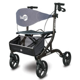 Hugo Explore Side-fold Rolling Walker With A Seat - BeHope