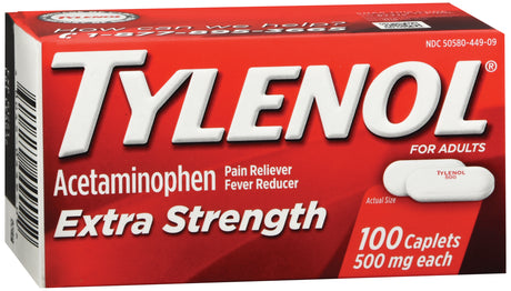 Tylenol® Pain Relief Acetaminophen Caplets for Aches and Pains - BeHope