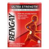Topical Pain Relief Bengay® Ultra Strength 5% Strength Menthol Patch 4 per Box - BeHope