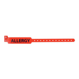 Identification Wristband Sentry® Superband® Alert Bands® Alert Band Permanent Snap Allergy - BeHope