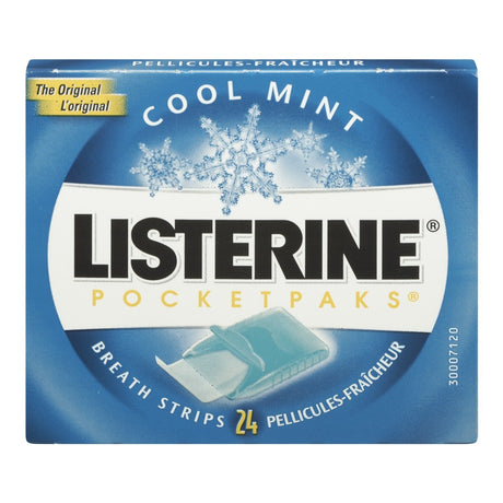 Breath Strips Listerine® Pocketpaks® 0.1 oz. Cool Mint Flavor - BeHope