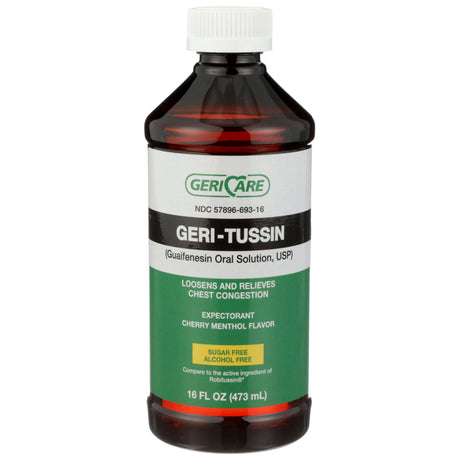 Cold and Cough Relief Geri-Care® 100 mg / 5 mL Strength Liquid 16 oz. - BeHope